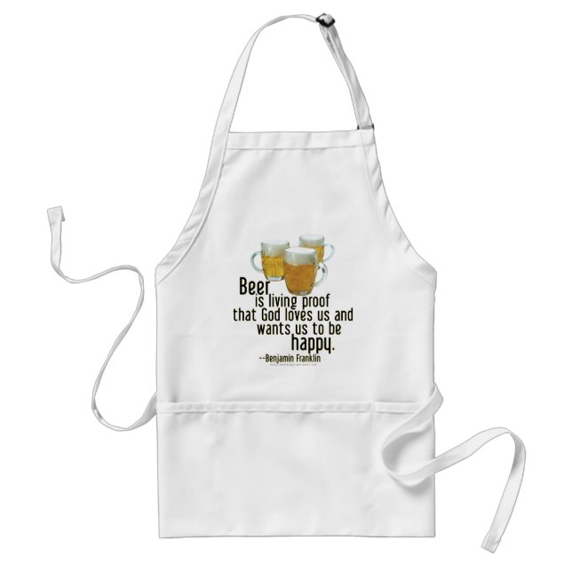 Bier ist Beweis (Franklin) Schürze (Vorne)