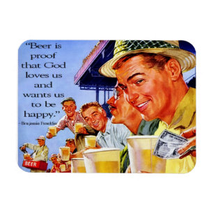 "Bier ist Beweis-Gott-Lieben wir" Magnet
