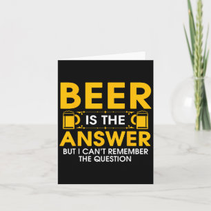 Bier ist die Antwort, aber ich kann mich nicht an Karte