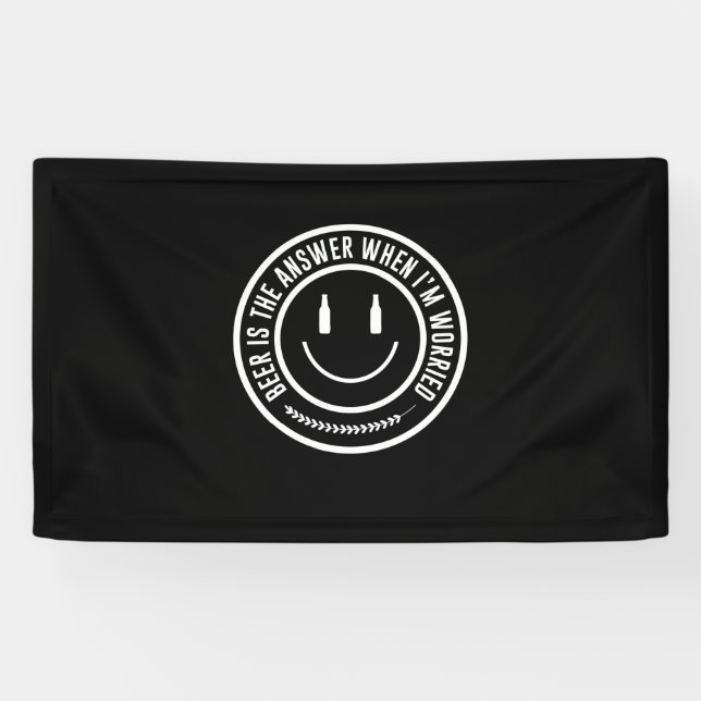 Bier ist die Antwort Banner (Horizontal)