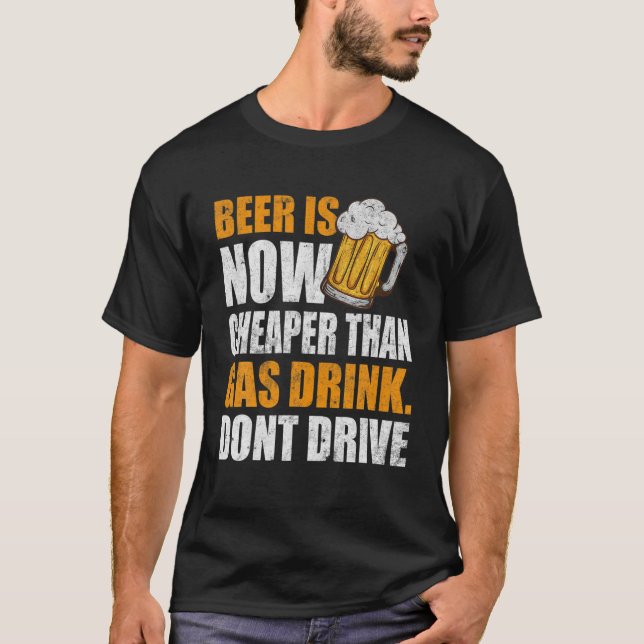 Bier ist jetzt, sonnige Gaspreise, Gas, Bier T-Shirt (Vorderseite)