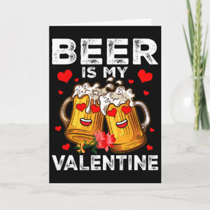 Bier ist mein Valentin Gles Of Beer Happy Valentin Karte