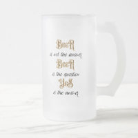 "Bier.. ist nicht die Antwort" Monogramm