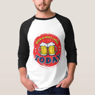 Bier ist, was ich heute brauche - Vintage-Metallsc T-Shirt