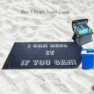 Bier it Beach Handtuch