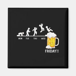 Bier jeden Tag, Bier Woche, Bier Freitag Magnet