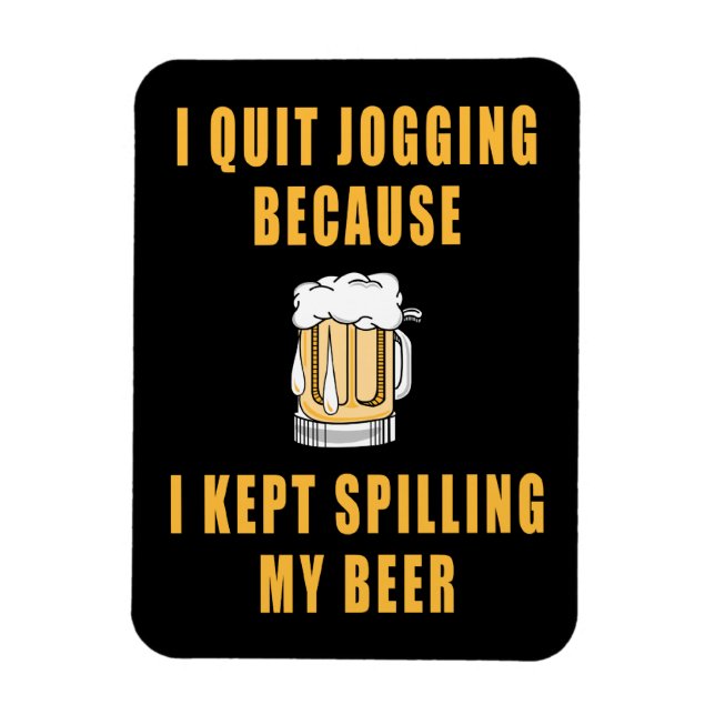 Bier-Joggen Magnet (Vertikal)