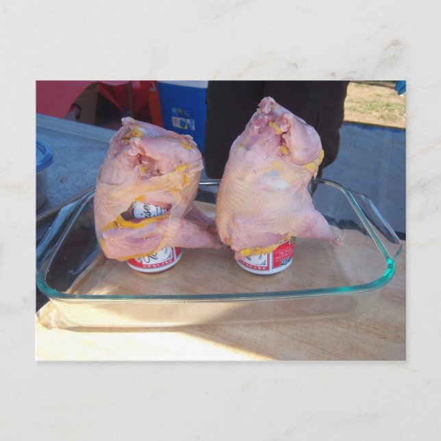 Bier kann Fasant Postkarte (Vorderseite)