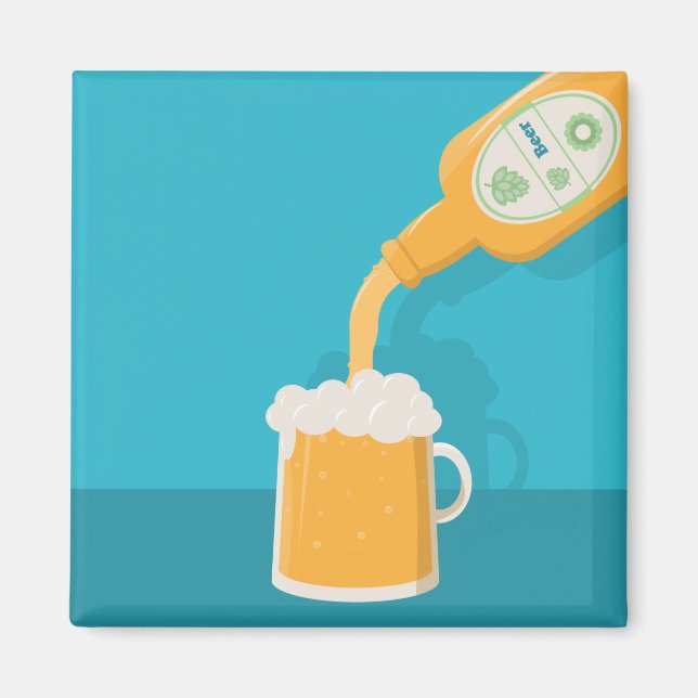Bier - Kitchen Magnet (Vorne)