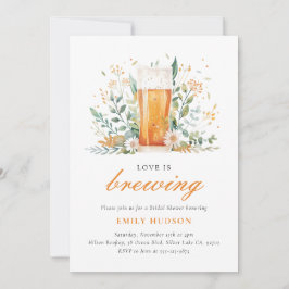 Bier Liebe Brauen Bridal Dusche Einladung