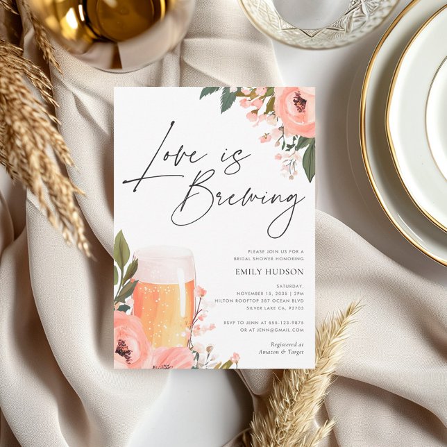 Bier Liebe Brauen Bridal Dusche Einladung (Von Creator hochgeladen)