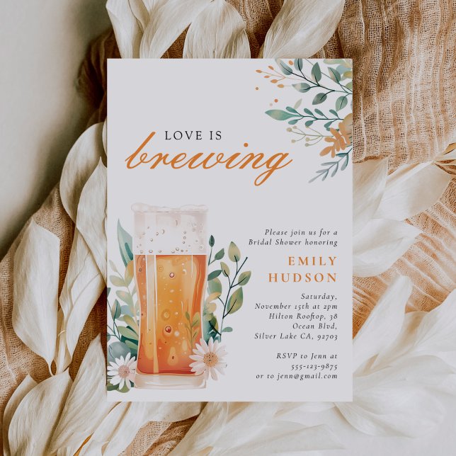 Bier Liebe Brauen Bridal Dusche Einladung (Von Creator hochgeladen)