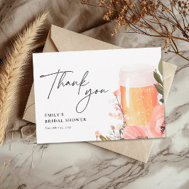 Bier Liebe Braut Brautparty Dankeskarte