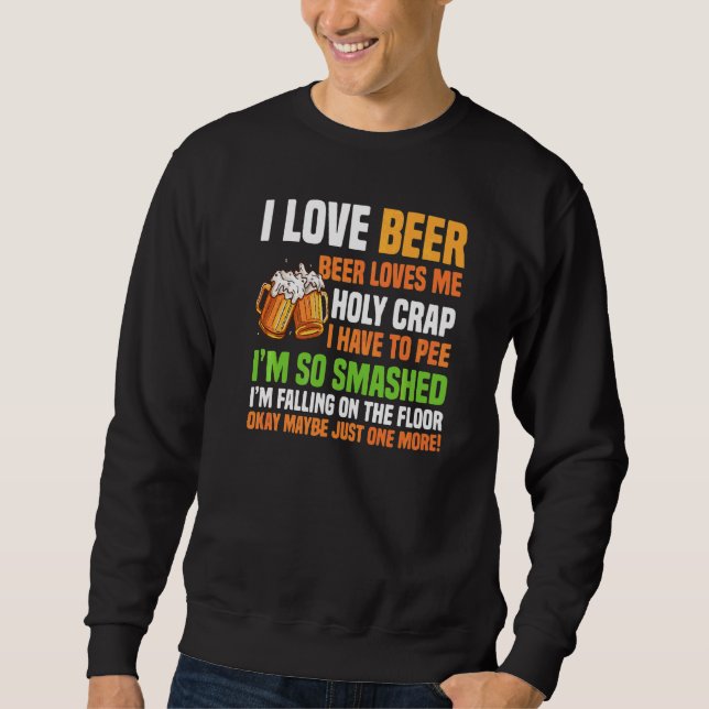 Bier-Lieben Sweatshirt (Vorderseite)