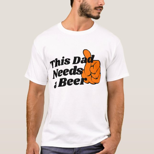 Bier Liebhaber Vater T - Shirt, Funny Vater brauch T-Shirt (Vorderseite)