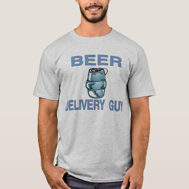 BIER-LIEFERUNGS-TYP T-Shirt (Vorderseite)