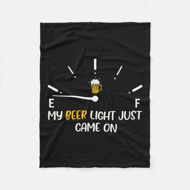 Bier Light kam einfach auf Bierbraut Vater Funny V Fleecedecke (Vorderseite)