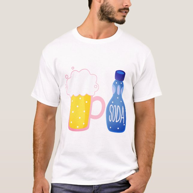 Bier, Limonade, Bilder trinken T-Shirt (Vorderseite)