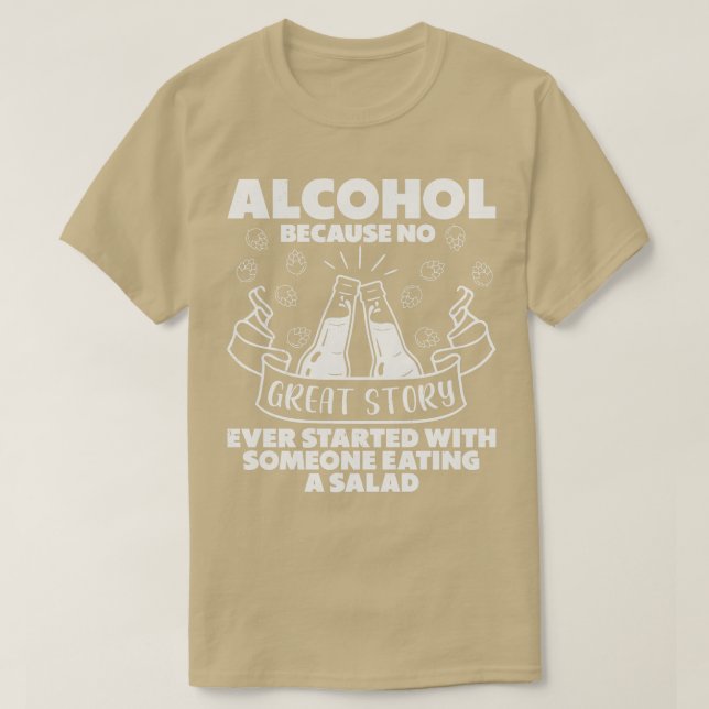 Bier Lover Alkoholkonsum Bier Party Geschichten T-Shirt (Design vorne)