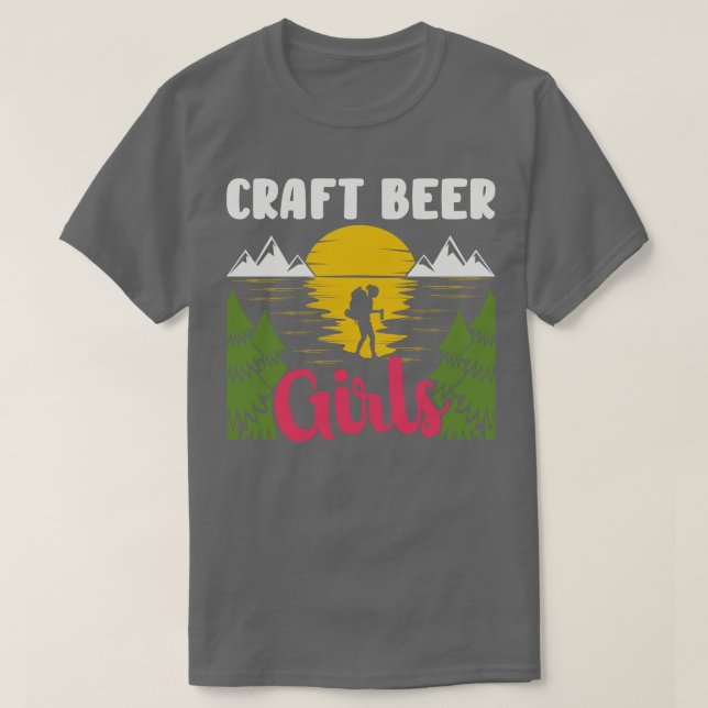 Bier Lover Girl Bierbrauerei Bierbrauerei D T-Shirt (Design vorne)