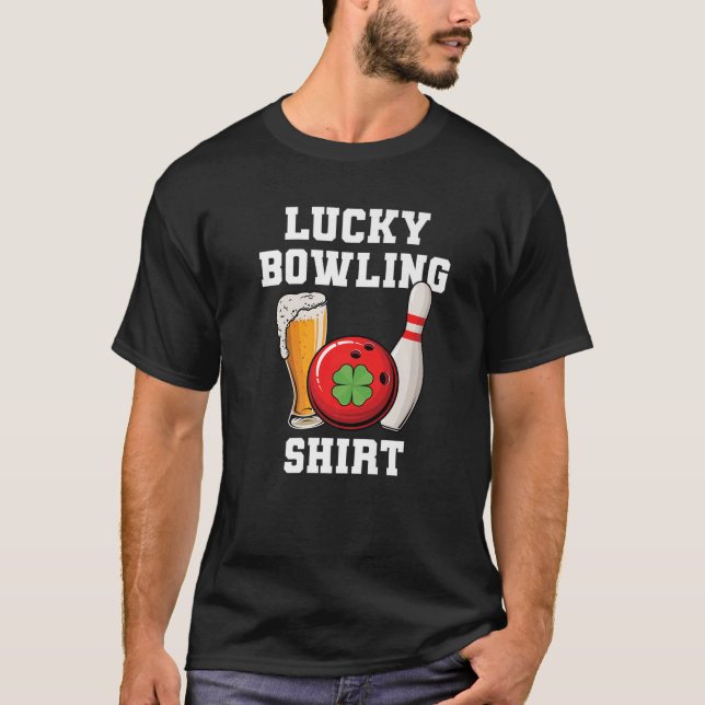 Bier - Lucky Bowling - Alley - Player - Weekend -  T-Shirt (Vorderseite)