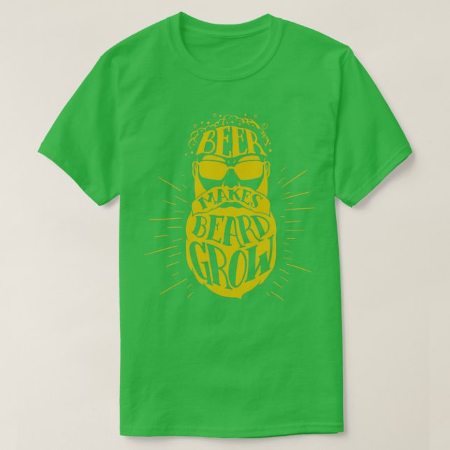 Bier macht Bart wachsen 2 T-Shirt (Design vorne)
