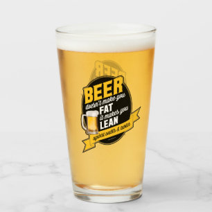 Bier macht dich lean glas