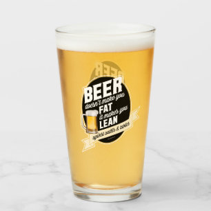 Bier macht dich lean glas