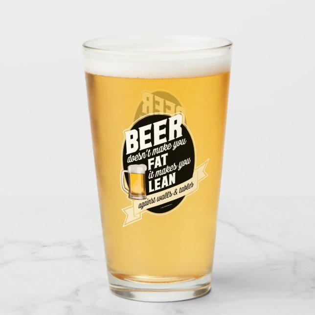 Bier macht dich lean glas (Vorne (Gefüllt))