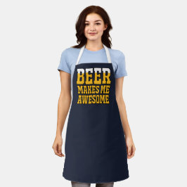 Bier macht mich großartig schürze