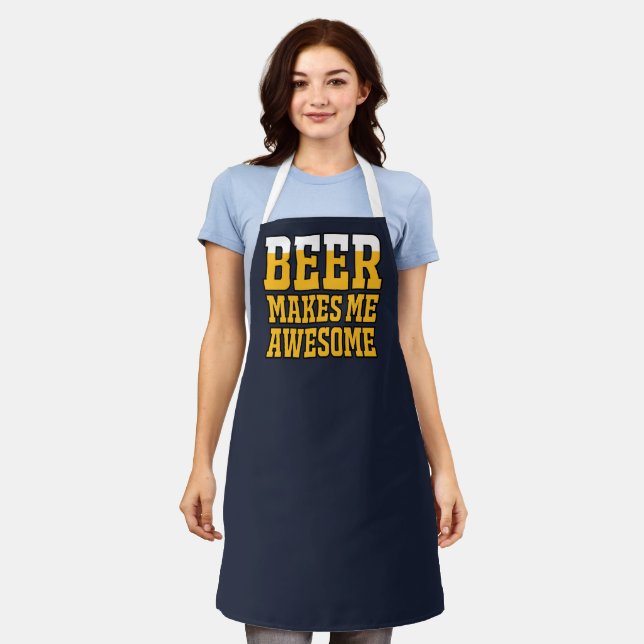 Bier macht mich großartig schürze (Getragen)