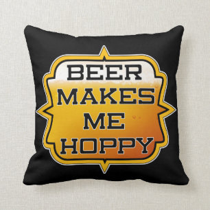 Bier macht mich HOPPY - Kissen 40 cm x 40 cm