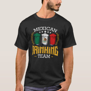 Bier Mexican Drink Team Mexiko Flag Funny Beer T-Shirt