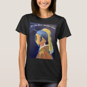 Bier mit einem Perlenerring-T-Shirt T-Shirt