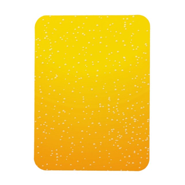 Bier mit kleinen Bubbles Background Art Magnet (Vertikal)