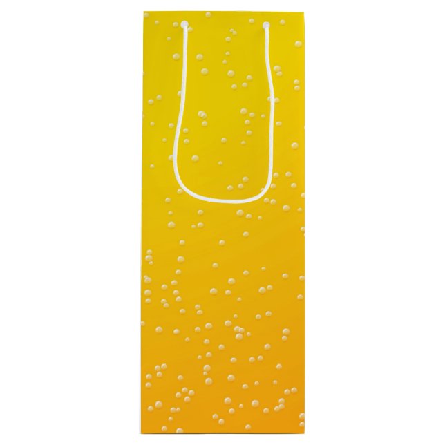 Bier mit Tiny Bubbles Geschenktüte Für Weinflaschen (Vorderseite)