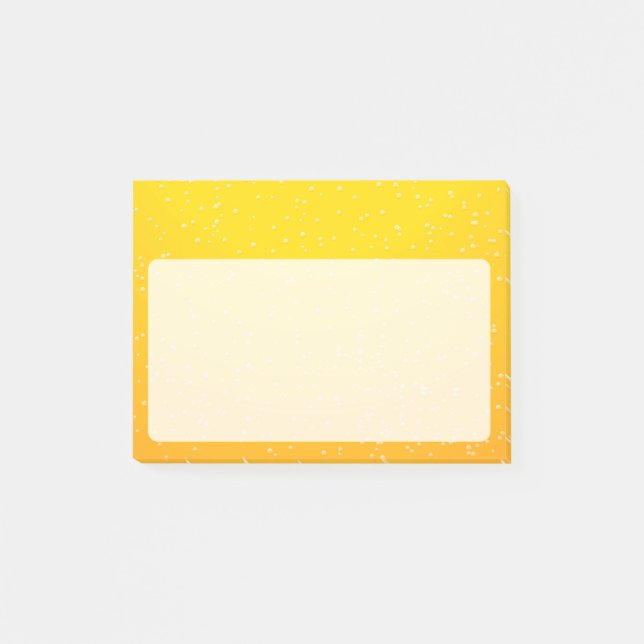 Bier mit Tiny Bubbles Post-it Klebezettel (Vorderseite)