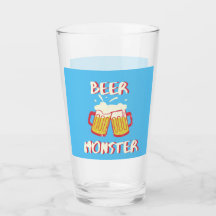Bier Monster | Blue Background Glassware