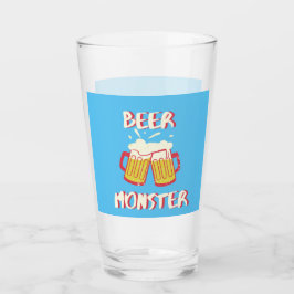 Bier Monster | Blue Background Glassware Glas