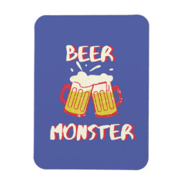 Bier Monster Magnet mit Lila Hintergrund
