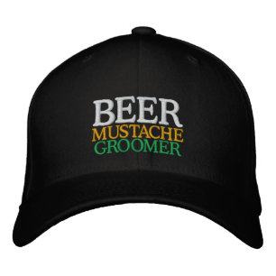 BIER MUSTACHE GROOMER BESTICKTE KAPPE