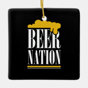 Bier Nation Keramikornament