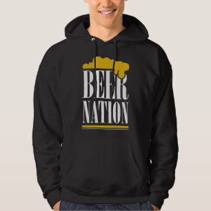 Bier Nation Leben ist braun müde nur trinken es Bi Hoodie