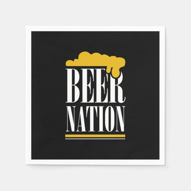 Bier Nation Serviette (Vorderseite)