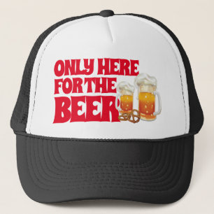 Bier nur hier zum Bier trinken Truckerkappe