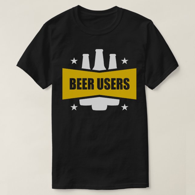 Bier-Nutzer T-Shirt (Design vorne)