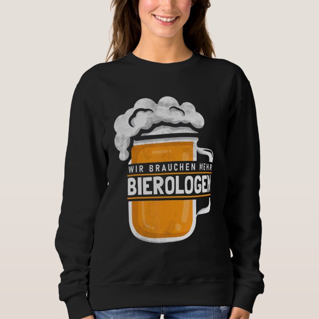 Bier Ologist Virologs Party Alkohol Sweatshirt (Vorderseite)