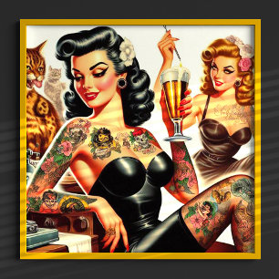 Bier-Party-Button Poster