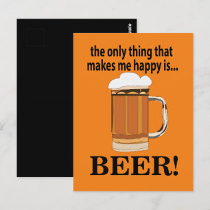 Bier Party Drinken Funny Beer Postkarte