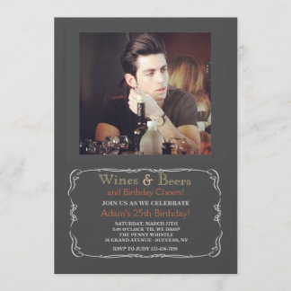 Bier Party Foto Einladung
